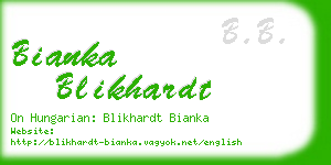 bianka blikhardt business card